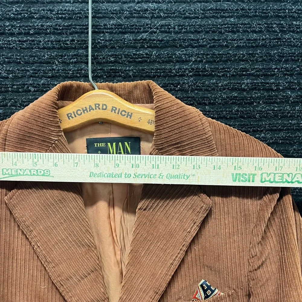 The Man from California Vintage Brown Corduroy Blazer Sport Coat 40R 70s